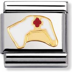 Nomination Composable Classic Link Nurse's Hat Charm - Silver/Gold/Red