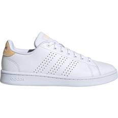 Adidas Advantage Shoes - Cloud White/Orange Tint