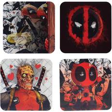 Plastique Sous-verres Paladone Deadpool Lenticular Sous-verre 4pcs