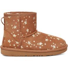 UGG Kid's Classic Mini II Stars - Chestnut