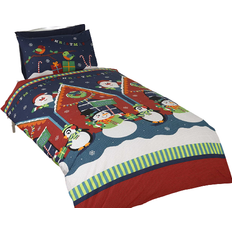 Santas Grotto Christmas Single Duvet Set 53.2x78.7"