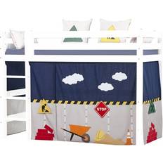 Gråa Gardiner HoppeKids Curtain for Medium High Bed Construction 90x200cm