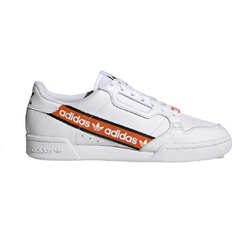 Adidas Continental 80 Wordmark Side Stripe - White Orange Men's