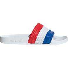 adidas Adilette - Red/Cloud White/Blue