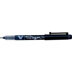 Svarte Fineliners Pilot Fineliner V-Sign Pen Black 2mm Marker Pen