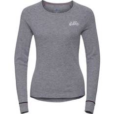 Odlo Active Warm Originals Long-Sleeve Baselayer Top Women - Grey Melange