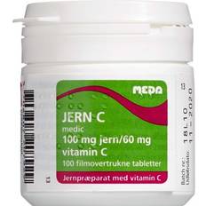 Meda Vitaminer & Kosttilskud Meda Jern C 100 stk