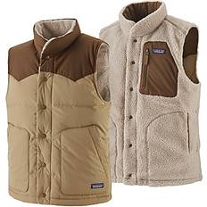 Herre - XXS Vester Patagonia Reversible Bivy Down Vest - Classic Tan