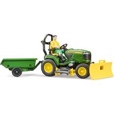 Tractores Bruder Bworld John Deere Lawn Tractor with Trailer 62104