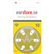 Earstore Hearing Aid Battery Size 10 6-pack