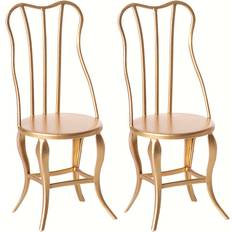 Vintage chair Maileg Vintage Chair Micro Gold 2 Pack