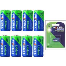 Cr123a lithium batteries PKCELL CR123A Lithium 8-pack