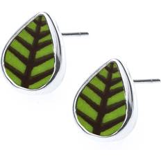 Sägen Örhängen Sägen Berså Earrings - Silver/Green/Black