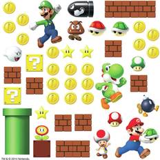 Nintendo Super Mario Bros. Mario & Luigi Build a Scene Wall Decals