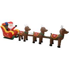 Udendørs julemand vidaXL Inflatable Santa Dekorationsfigur 140cm