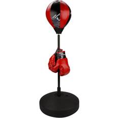 Avento Punching-ball De Boxeo Para Niños 41be, Negro Rojo