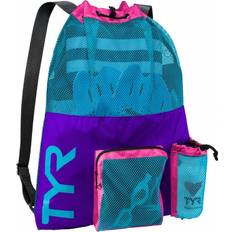 Bolsas de natación TYR Mochila Big Mesh Mummy 40L lila Violet