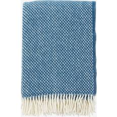 Blåa Filtar Klippan Yllefabrik Preppy Filt Blå (200x130cm)