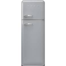 Silver Fridge Freezers Smeg FAB30RSV5 Grey, Silver