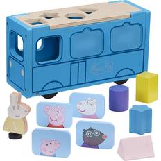 Peppa Wutz Babyspielzeuge Peppa Pig Wooden School Bus