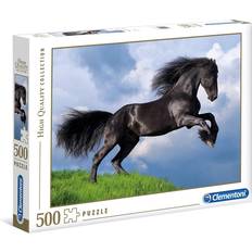 Clementoni High Quality Collection Fresian Black Horse 500 Pieces