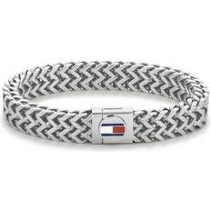 Herr Smycken Tommy Hilfiger Braided Bracelet - Silver