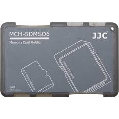 JJC Memory Card Case for 4x microSD 2x SD Cards Gray Edition MCH-SDMSD6