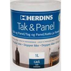 Inomhusfärger - Takfärger Målarfärg Herdins Roof & Panel Wall & Ceiling Paint Gray 1L Väggfärg, Takfärg Gray 1L