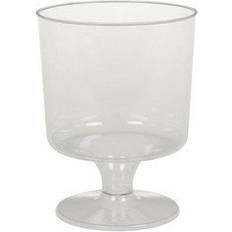 Plast - Transparent Glas - Vinglas 20cl 10stk