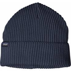 Patagonia Blåa - Dam Huvudbonader Patagonia Fisherman's Rolled Beanie - Navy Blue