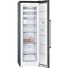 Twist ice maker Freestanding Freezers Siemens GS36NAXFV Black