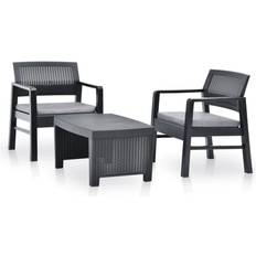 Rechteckig Lounge-Sets vidaXL 48824 Lounge-Set, 1 Bord inkl. 2 Stolar