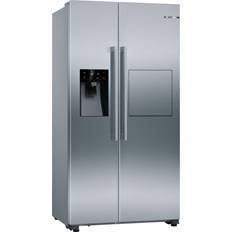 E - Freestanding Fridge Freezers Bosch KAG93AIEPG Silver, Stainless Steel