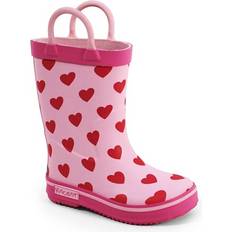 Barnesko Vincent Wellingtons - Lots of Hearts Pink