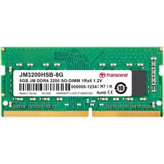 8 GB - SO-DIMM DDR4 RAM minne Transcend JetRam SO-DIMM DDR4 3200MHz 8GB (JM3200HSB-8G)