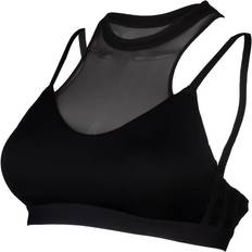 Adidas All Me 3-Stripes Mesh Sports Bra - Black