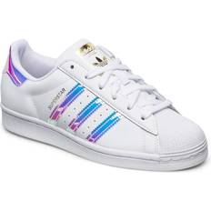 Adidas Superstar White Iridescent Stripes Women's