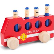 Wooden Toys Emergency Vehicles New Classic Toys Pop Up Fire Truck