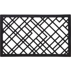 45.0 cm Entrance Mats Tica Copenhagen Lines Black 45x75cm