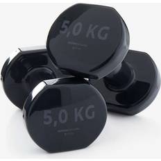 5 kg - Dumbbell set Dumbbells Nyamba Halters voor fitness 2 x 5 kg zwart