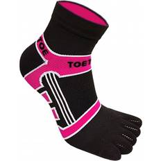 Herr - Tåstrumpor ToeToe Micro-Fibre Running Socks Unisex - Black/Pink