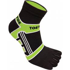 Tåstrumpor ToeToe Micro-Fibre Running Socks Unisex - Black/Green