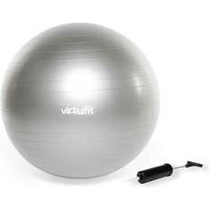 Goedkoop Gymnastiekballen Virtufit Anti-Burst Fitnessbal Pro Gymbal Swiss Ball met Pomp Grijs 55 cm