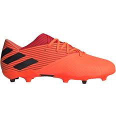 Rouge Chaussures de football adidas Nemeziz 19.2 Firm Ground - Signal Coral/Core Black/Glory Red