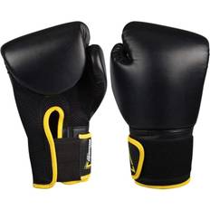 Arts Martiaux Avento gants de boxe PU unisexe noir/jaune Oz