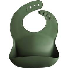 Mushie Lätzchen Mushie Silicone Baby Bib Forest Green