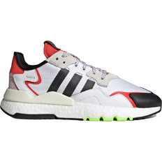 Adidas Nite Jogger 'Hi Res Red' - White Men's