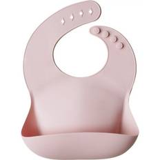 Mushie Silicone Baby Bib Blush