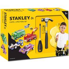 Plastica Giocattoli Utensili Stanley Jr Classic Tool Set & 4 Vehicle Kits