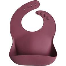 Mushie Food Bibs Mushie Silicone Baby Bib Dusty Rose